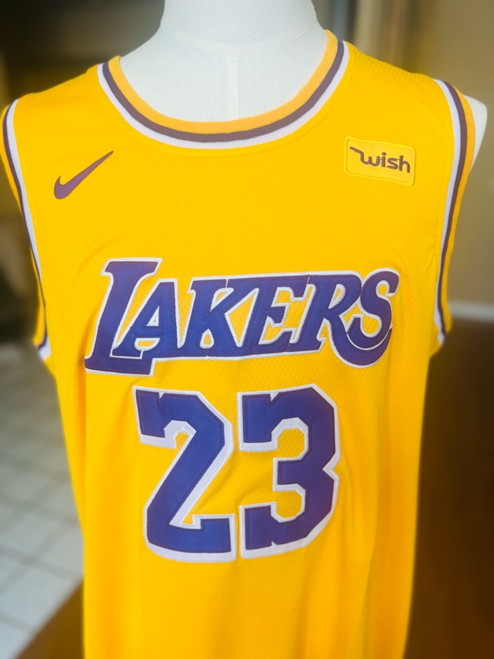 LeBron Los Angeles Lakers #23 Gold & Purple Jersey NWT